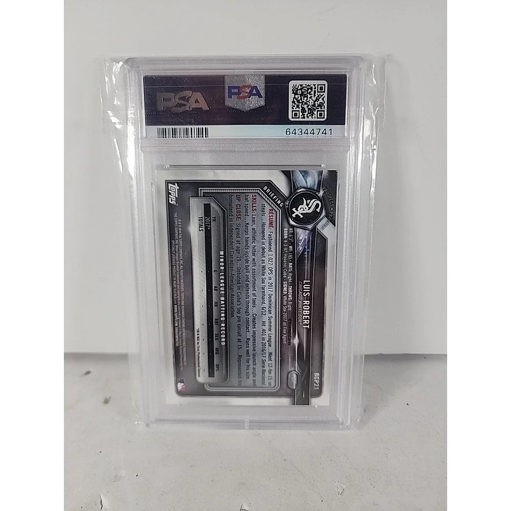 2018 Bowman Chrome Luis Robert‎ Mega Box Mojo Refractor RC PSA 10 GEM MINT